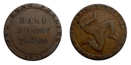 Isle of Man token 1831