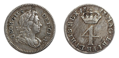 George first fourpence 1717