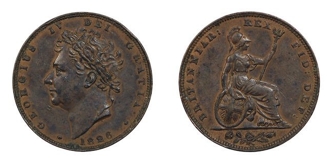 George the fourth farthing 1826