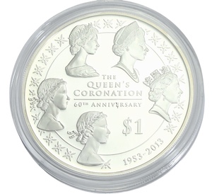 Queen elizabeth coronation dollar 2013