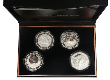 2015 centenary of th gallipoli landings silver coin set