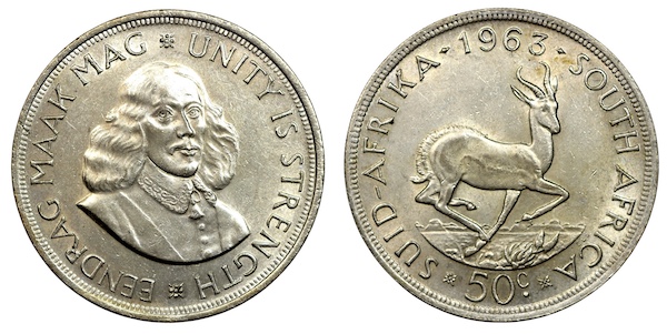 South africa fifty cent 1963