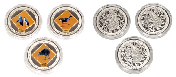 Silver bullion half oz medallions nz road signs