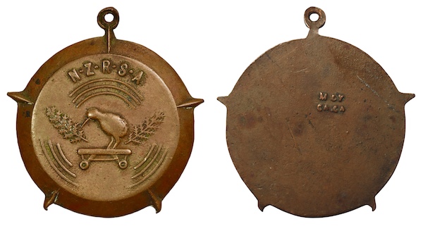 New zealand roller skating association bronze medal
