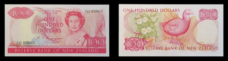 New zealand 100 dollars issue number 4