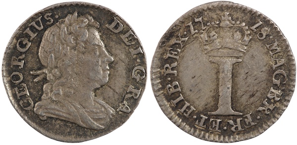 George first maundy penny 1718