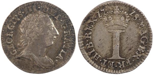 George third maundy penny 1766