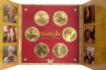 Six coin narnia coin set