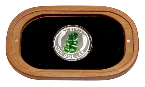 New zealand maori design heitiki carving coin 2010