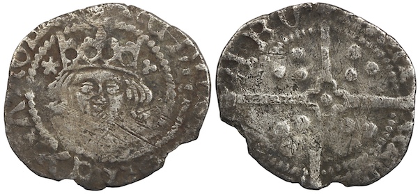 Henry the fifth silver penny york mint