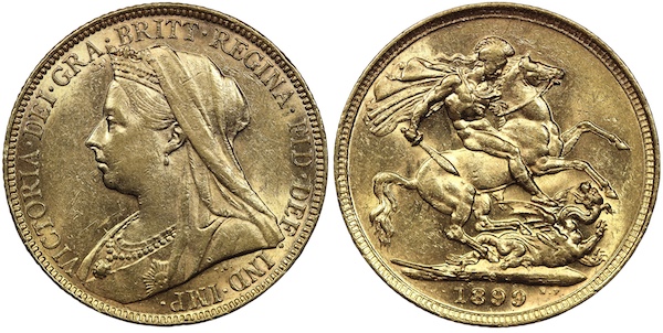 Sydney minted sovereign 1899