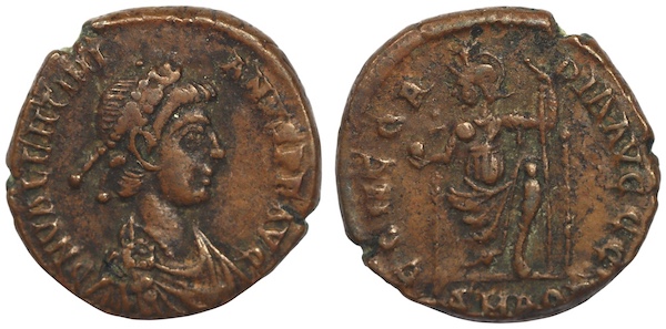 Valentinian ae3 concordia reverse