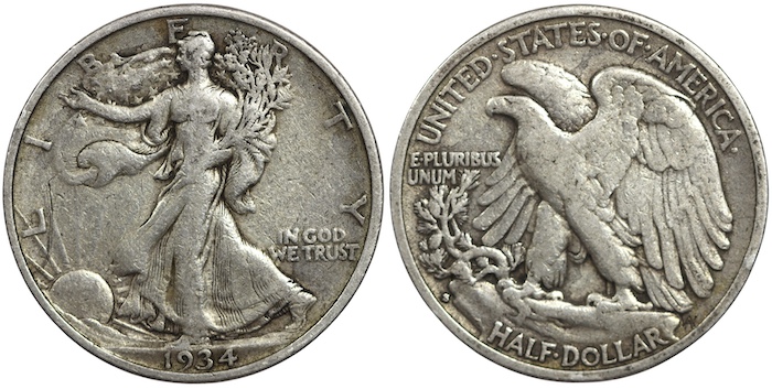 Us half dollar 1934s