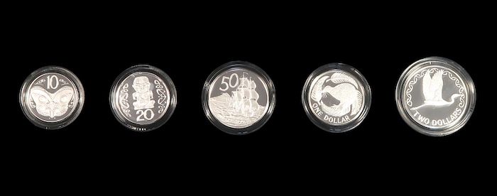 Nz silver currency set 2011