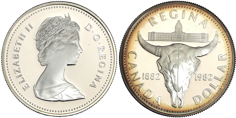 Canada regina saskatchewan silver dollar