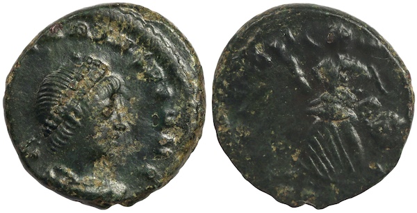 Roman bronze AE 4 small coin