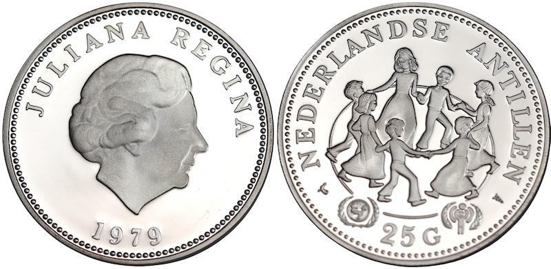 Netherlands antillen 25 gulden 1979