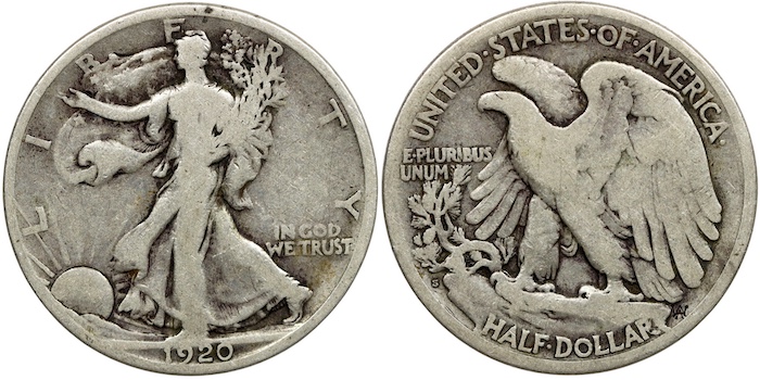 1920s half dollar