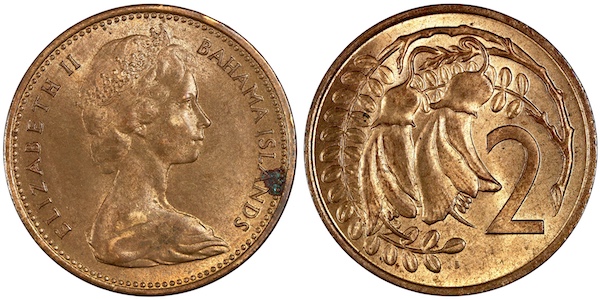 Bahamas mule new zealand two cent