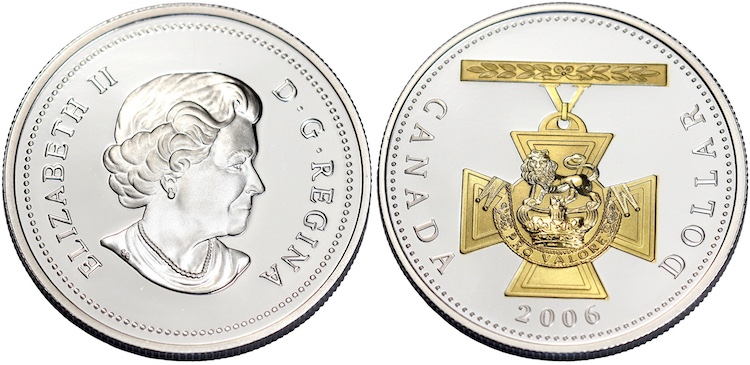 Canada Victoria Cross anniversary coin proof 2006