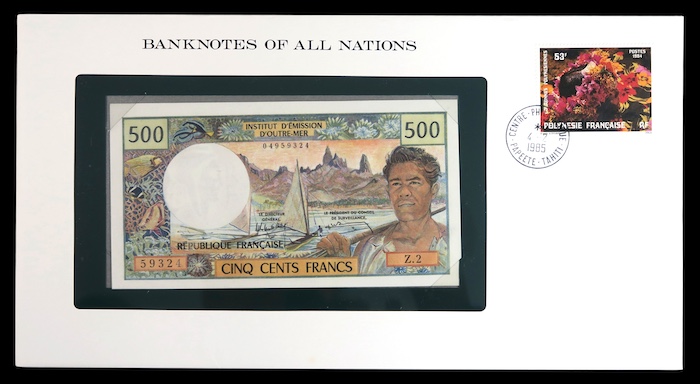 Banknotes of all nations Tahiti 500 francs