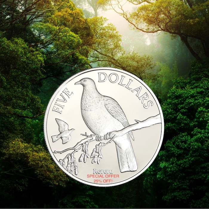 New zealand kereru silver proof coin special sale price